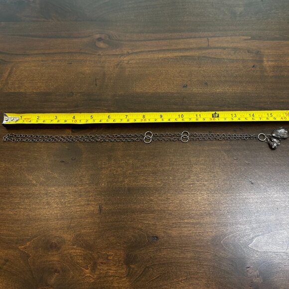 Mack and Jane Gunmetal Crystal Bohemian 3-Charm Necklace - Picture 5 of 5